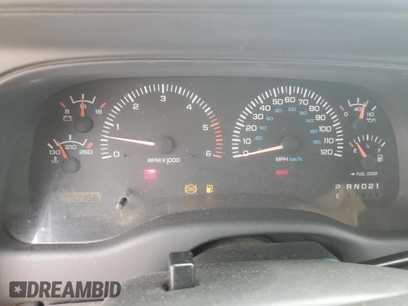 1998 Dodge Durango with VIN 1B4HS28Y8WF137385, listed as a Copart auction lot 55100205 with 170,456 mi miles and Clean Title. Bid and sale history available at DreamBid. Image 9.