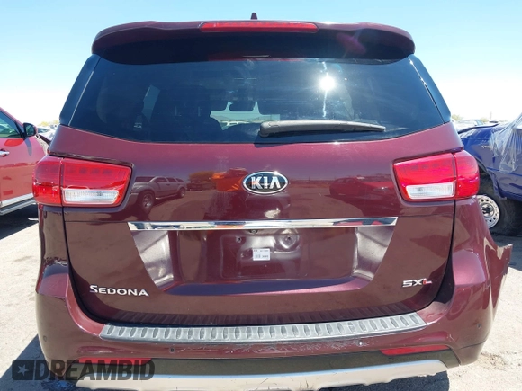 2015 Kia Sedona SX-L with VIN KNDME5C16F6032655, listed as a IAAI auction lot 42034681 with 84,426 mi miles and . Bid and sale history available at DreamBid. Image 16.