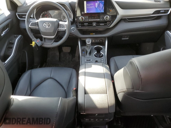 2023 Toyota Highlander L with VIN 5TDKDRBH0PS527435, listed as a Copart auction lot 55776425 with 24,944 mi miles and Salvage title. Bid and sale history available at DreamBid. Image 8.