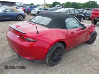 2017 Mazda MX-5 Miata Club with VIN JM1NDAC73H0121187, listed as a IAAI auction lot 41990611 with 19,158 mi miles and . Bid and sale history available at DreamBid. Image 4.