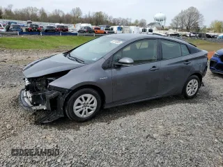2017 Toyota Prius Two with VIN JTDKBRFUXH3036693, listed as a Copart auction lot 53745855 with 208,745 mi miles and Salvage Title. Bid and sale history available at carsss.com. Image 1.