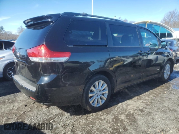 2013 Toyota Sienna LE with VIN 5TDJK3DC6DS063871, listed as a Copart auction lot 47180495 with 214,404 mi miles and Clean Title. Bid and sale history available at carsss.com. Image 3.