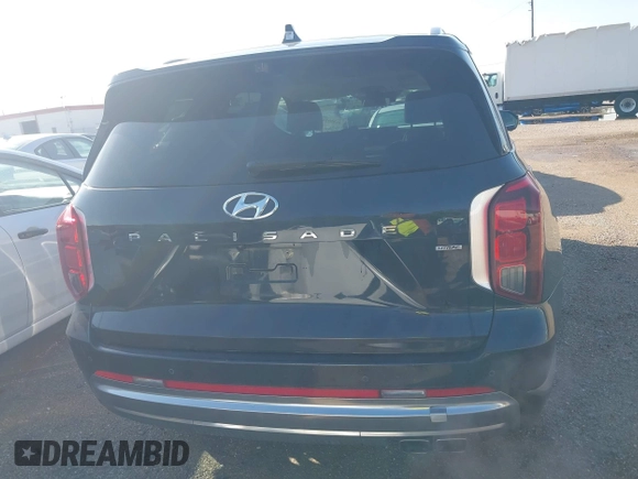 2024 Hyundai Palisade Calligraphy z VIN KM8R7DGE9RU713380, wystawiony jako IAAI lot #41959261 z przebiegiem 39 401 mil mil oraz . Historia ofert i sprzedaży dostępna na DreamBid. Obrazek 16.