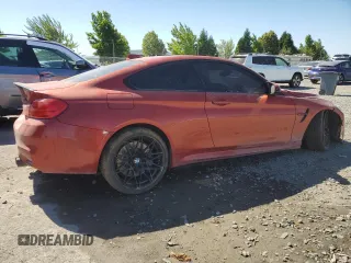 2017 BMW M4 with VIN WBS3R9C5XHK709123, listed as a Copart auction lot 61300524 with 78,129 mi miles and Salvage Title. Bid and sale history available at carsss.com. Image 3.
