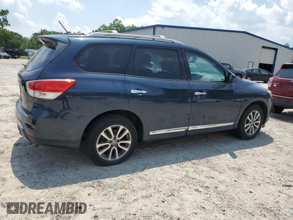 2013 Nissan Pathfinder Platinum with VIN 5N1AR2MM8DC642369, listed as a Copart auction lot 57944905 with 152,984 mi miles and Salvage title. Bid and sale history available at DreamBid. Image 3.