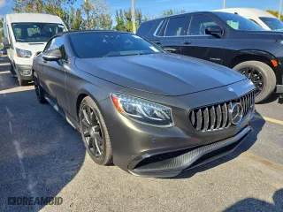 2017 Mercedes-Benz S-Class AMG S 63 with VIN WDDXK7JB5HA019589, listed as a Copart auction lot 51543625 with 30,045 mi miles and Salvage Title. Bid and sale history available at carsss.com. Image 1.