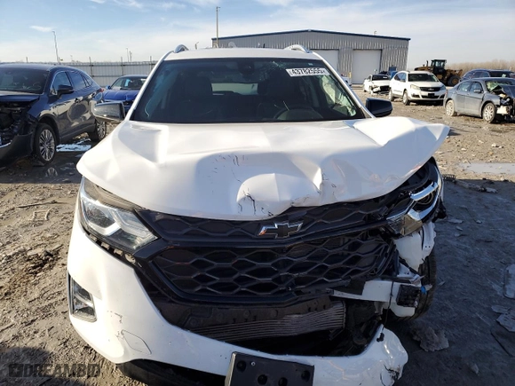 2020 Chevrolet Equinox Premier with VIN 2GNAXNEV8L6215369, listed as a Copart auction lot 43782555 with 28,319 mi miles and Salvage Title. Bid and sale history available at carsss.com. Image 5.