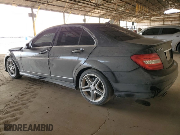 2012 Mercedes-Benz C 350 Sport with VIN WDDGF5HB7CR197089, listed as a Copart auction lot 50959415 with 213,005 mi miles and Salvage Title. Bid and sale history available at DreamBid. Image 2.