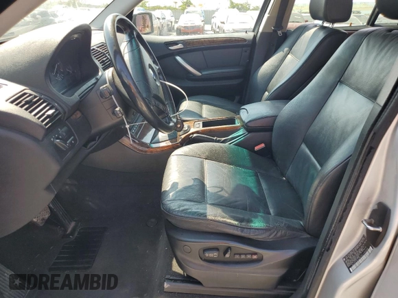 2003 BMW X5 3.0i with VIN 5UXFA53533LV91034, listed as a Copart auction lot 69153124 with 204,415 mi miles and Salvage Title. Bid and sale history available at carsss.com. Image 7.