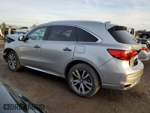 2019 Acura MDX Advance with VIN 5J8YD3H84KL001402, listed as a Copart auction lot 85201244 with 38,007 mi miles and Salvage title. Bid and sale history available at DreamBid. Image 2.