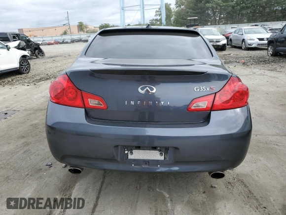 2008 Infiniti G35 x with VIN JNKBV61F58M270733, listed as a Copart auction lot 71760934 with 108,066 mi miles and Salvage Title. Bid and sale history available at DreamBid. Image 6.