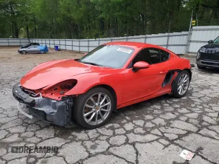 2018 Porsche 718 Cayman z VIN WP0AA2A83JK260948, wystawiony jako Copart lot #50504055 z przebiegiem 34 782 mil mil oraz Szkoda całkowita • Salvage title. Historia ofert i sprzedaży dostępna na DreamBid. Obrazek 1.