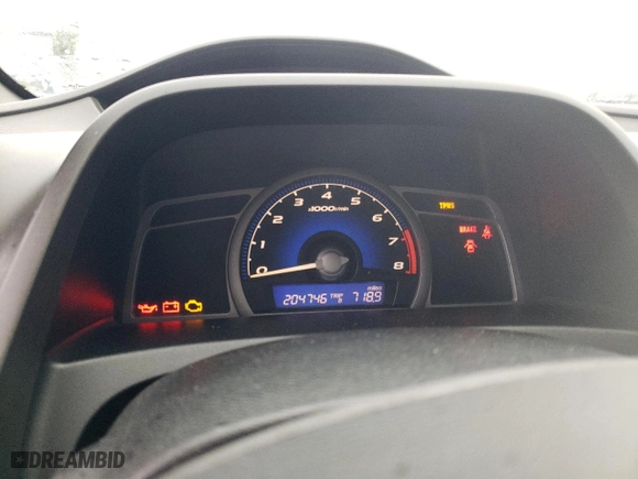 2008 Honda Civic Cpe LX with VIN 2HGFG11668H557728, listed as a Copart auction lot 45123715 with 204,746 mi miles and Salvage Title. Bid and sale history available at carsss.com. Image 9.