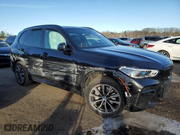 2023 BMW X5 xDrive45e with VIN 5UXTA6C08P9R93373, listed as a Copart auction lot 44031635 with 0 mi miles and Salvage Title. Bid and sale history available at carsss.com. Image 4.