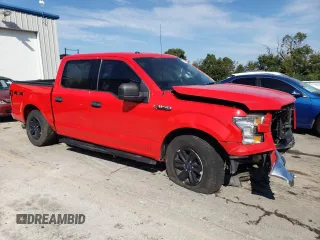 2017 Ford F-150 XL with VIN 1FTEW1EF4HKC37954, listed as a Copart auction lot 71001274 with 123,678 mi miles and Salvage Title. Bid and sale history available at carsss.com. Image 4.