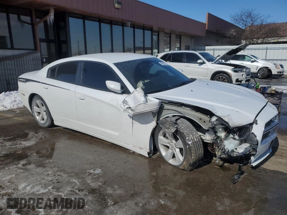2014 Dodge Charger SE with VIN 2C3CDXBG2EH126288, listed as a Copart auction lot 46084785 with 141,776 mi miles and Salvage Title. Bid and sale history available at DreamBid. Image 4.