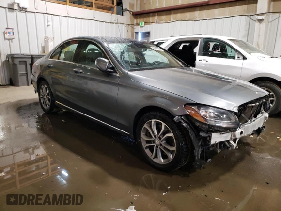 2017 Mercedes-Benz C 300 with VIN 55SWF4KB7HU198053, listed as a Copart auction lot 50348075 with 59,727 mi miles and Salvage Title. Bid and sale history available at carsss.com. Image 4.