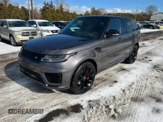 2020 Land Rover Range Rover Sport HST with VIN SALWS2RU9LA898577, listed as a Copart auction lot 44743925 with 84,472 mi miles and Clean Title. Bid and sale history available at carsss.com. Image 1.