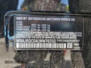 2020 BMW 5 Series 530i z VIN WBAJR3C04LWW76702, wystawiony jako Copart lot #58022565 z przebiegiem 63 594 mil mil oraz Szkoda całkowita • Salvage title. Historia ofert i sprzedaży dostępna na DreamBid. Obrazek 12.