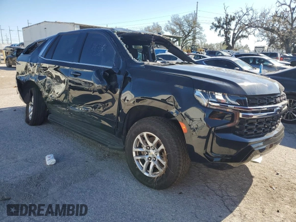 2021 Chevrolet Tahoe Commercial with VIN 1GNSKLED9MR390007, listed as a Copart auction lot 83274554 with 63,602 mi miles and Clean title. Bid and sale history available at DreamBid. Image 4.