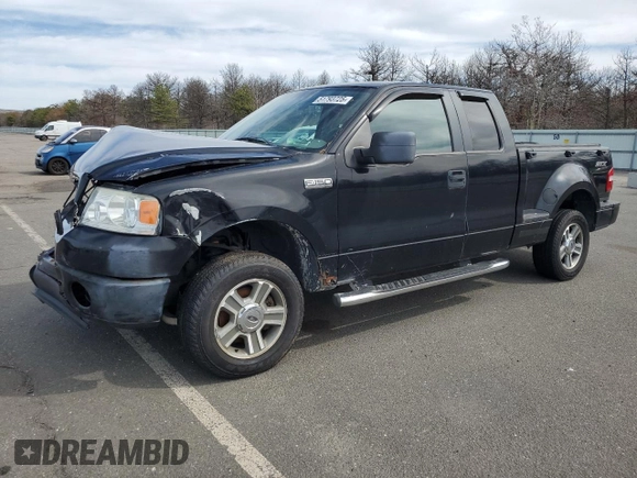 2008 Ford F-150 STX with VIN 1FTRX04W58KD46000, listed as a Copart auction lot 51793725 with 128,845 mi miles and Non Repairable. Bid and sale history available at carsss.com. Image 1.