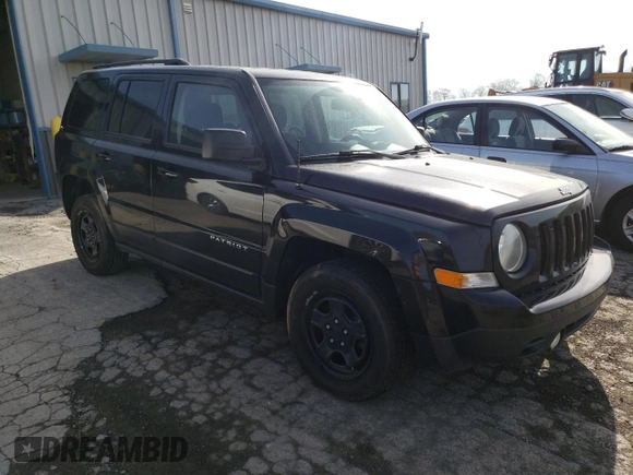 2017 Jeep Patriot 75th Anniversary with VIN 1C4NJRBB4HD127005, listed as a Copart auction lot 54665515 with 193,589 mi miles and Salvage Title. Bid and sale history available at carsss.com. Image 4.