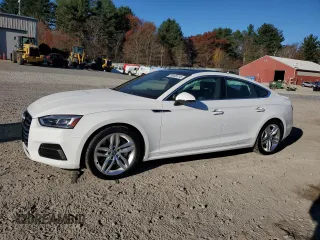 2019 Audi A5 Sportback Premium with VIN WAUANCF56KA020063, listed as a Copart auction lot 79698314 with 28,846 mi miles and Salvage Title. Bid and sale history available at carsss.com. Image 1.
