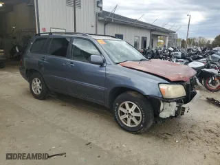 2006 Toyota Highlander with VIN JTEGP21A760125255, listed as a Copart auction lot 78737534 with 0 mi miles and Salvage Title. Bid and sale history available at carsss.com. Image 4.