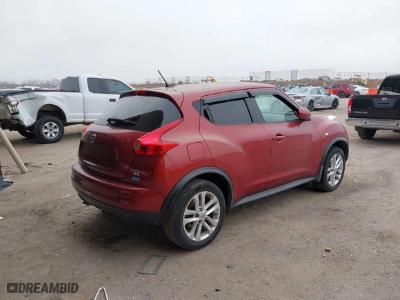 2012 Nissan Juke SL with VIN JN8AF5MR6CT117890, listed as a IAAI auction lot 41527104 with 167,252 mi miles. Bid and sale history available at carsss.com. Image 4.
