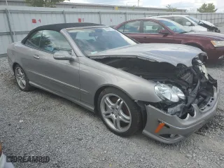 2009 Mercedes-Benz CLK-Class 5.5L with VIN WDBTK72F99T101596, listed as a Copart auction lot 65990194 with 108,640 mi miles and Salvage Title. Bid and sale history available at carsss.com. Image 4.