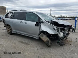 2016 Toyota Sienna SE with VIN 5TDXK3DC0GS725247, listed as a Copart auction lot 48266475 with 100,122 mi miles and Salvage title. Bid and sale history available at DreamBid. Image 4.