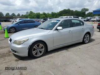 2009 BMW 5 Series 528i with VIN WBANU53599C119141, listed as a Copart auction lot 53888465 with 203,859 mi miles and Clean Title. Bid and sale history available at carsss.com. Image 1.