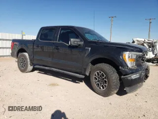 2021 Ford F-150 XL with VIN 1FTFW1E83MFA50598, listed as a Copart auction lot 47647185 with 58,086 mi miles and Salvage Title. Bid and sale history available at carsss.com. Image 4.