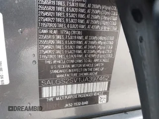2018 Land Rover Range Rover HSE z VIN SALGS2SV1JA397462, wystawiony jako IAAI lot #42166558 z przebiegiem 55 421 mil mil oraz . Historia ofert i sprzedaży dostępna na DreamBid. Obrazek 9.