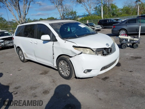2012 Toyota Sienna XLE AAS with VIN 5TDYK3DC0CS254294, listed as a IAAI auction lot 41274822 with 135,135 mi miles and . Bid and sale history available at carsss.com. Image 1.