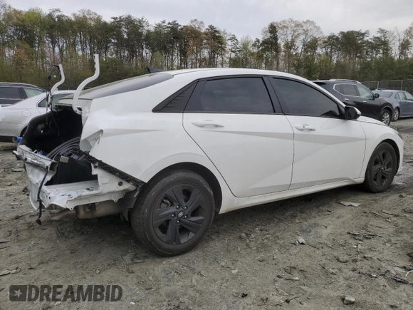 2023 Hyundai Elantra SEL with VIN 5NPLM4AG1PH113408, listed as a Copart auction lot 52972115 with 21,610 mi miles and Salvage Title. Bid and sale history available at DreamBid. Image 3.