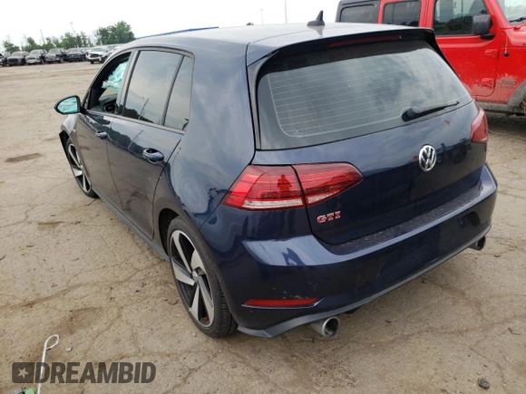 2019 Volkswagen Golf GTI S with VIN 3VW6T7AU0KM038479, listed as a Copart auction lot 50228092 with 13,376 mi miles. Bid and sale history available at carsss.com. Image 3.