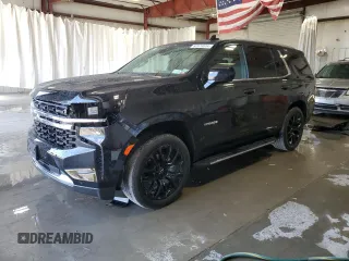 2023 Chevrolet Tahoe LS z VIN 1GNSKMKD7PR507243, wystawiony jako Copart lot #69974614 z przebiegiem 20 191 mil mil oraz Szkoda całkowita • Salvage title. Historia ofert i sprzedaży dostępna na DreamBid. Obrazek 1.