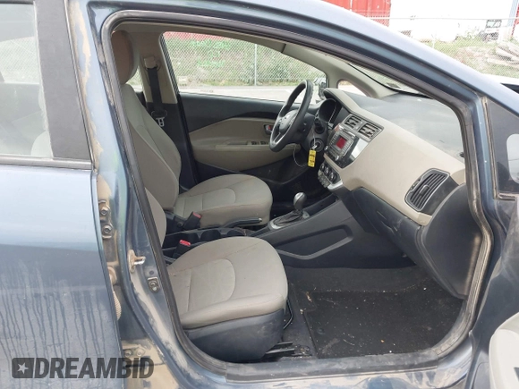 2016 Kia Rio LX with VIN KNADM4A39G6641920, listed as a IAAI auction lot 42158020 with 136,055 mi miles and . Bid and sale history available at DreamBid. Image 5.