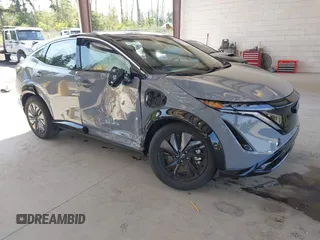 2024 Nissan ARIYA Engage with VIN JN1AF0BA4RM435508, listed as a IAAI auction lot 42572785 with 9,289 mi miles and . Bid and sale history available at DreamBid. Image 1.