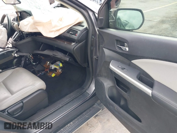2015 Honda CR-V EX-L with VIN 2HKRM4H73FH606201, listed as a IAAI auction lot 40490815 with 24,219 mi miles and . Bid and sale history available at carsss.com. Image 5.
