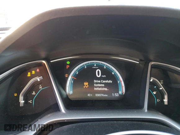 2018 Honda Civic EX with VIN 19XFC2F77JE207737, listed as a Copart auction lot 51356395 with 36,574 mi miles and Non Repairable. Bid and sale history available at DreamBid. Image 9.