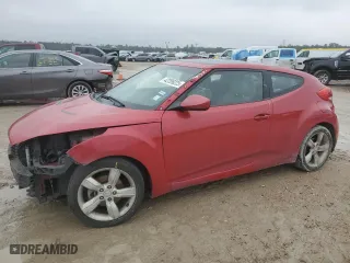 2013 Hyundai Veloster w/Gray Int with VIN KMHTC6AD6DU137589, listed as a Copart auction lot 42209225 with 0 mi miles and Salvage Title. Bid and sale history available at carsss.com. Image 1.