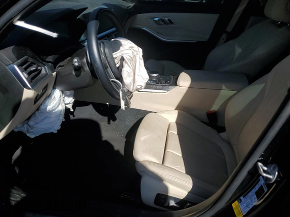 2021 BMW 3 Series 330i with VIN 3MW5R1J05M8B76650, listed as a Copart auction lot 46720195 with 41,414 mi miles and Salvage Title. Bid and sale history available at carsss.com. Image 7.