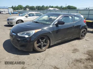 2012 Hyundai Veloster w/Gray Int with VIN KMHTC6AD5CU066108, listed as a Copart auction lot 62311305 with 117,856 mi miles and Salvage title. Bid and sale history available at DreamBid. Image 1.