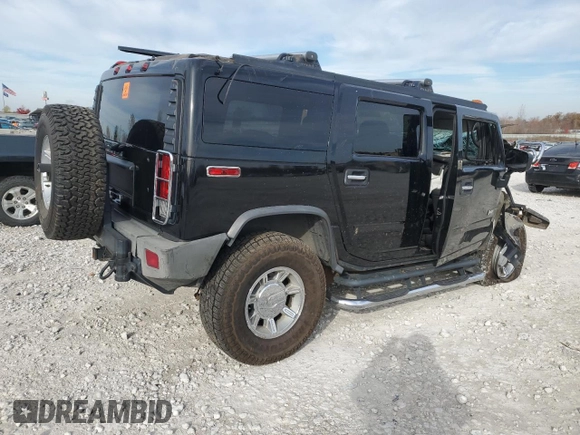 2005 Hummer H2 SUV with VIN 5GRGN23U05H123119, listed as a Copart auction lot 77662674 with 0 mi miles and Clean Title. Bid and sale history available at carsss.com. Image 3.