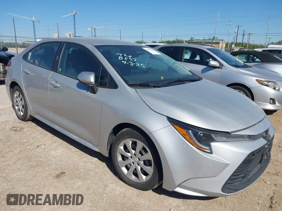 2024 Toyota Corolla LE with VIN 5YFB4MDEXRP160075, listed as a IAAI auction lot 41977939 with 20,049 mi miles. Bid and sale history available at carsss.com. Image 1.