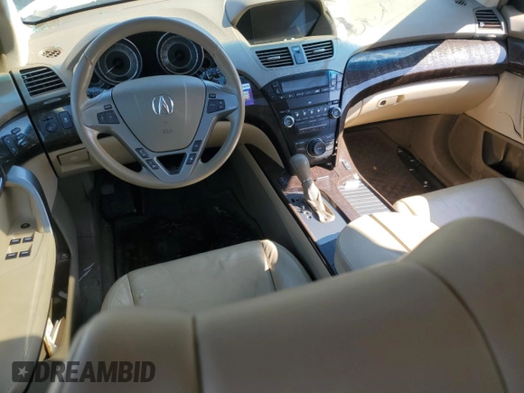 2011 Acura MDX Tech Pkg with VIN 2HNYD2H60BH536869, listed as a Copart auction lot 51681335 with Not Provided miles and Salvage Title. Bid and sale history available at carsss.com. Image 8.