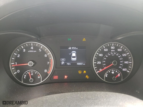 2019 Kia Optima LX with VIN 5XXGT4L31KG306497, listed as a Copart auction lot 61409194 with 48,831 mi miles and Salvage Title. Bid and sale history available at carsss.com. Image 9.