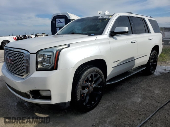 2016 GMC Yukon Denali with VIN 1GKS2CKJ0GR260323, listed as a Copart auction lot 73654624 with Not Provided miles and Salvage Title. Bid and sale history available at carsss.com. Image 1.